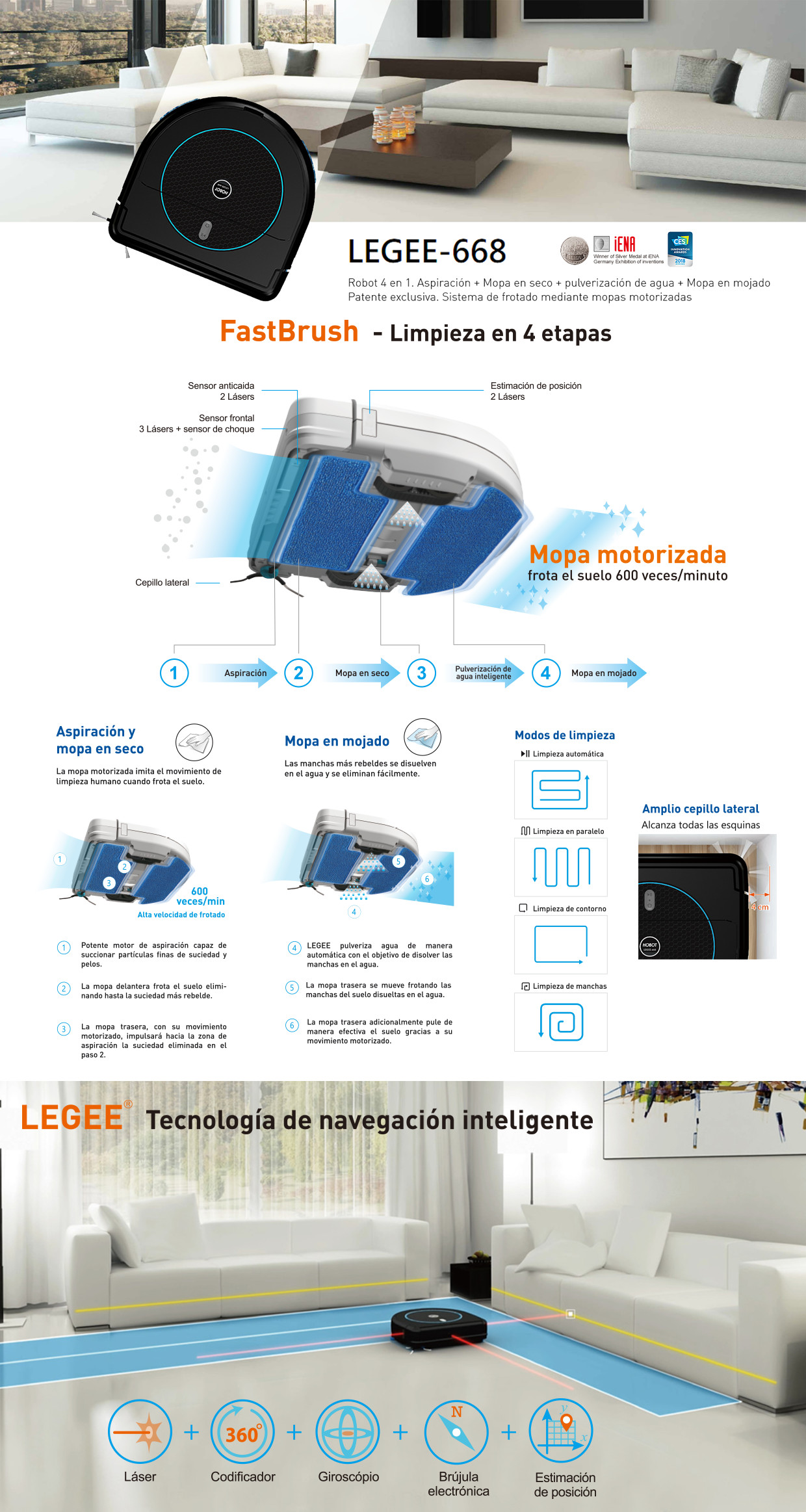 Robot Friegasuelos Legee7